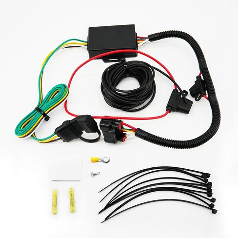 4 Way Trailer Wiring Harnes 56420 متوافق مع 2019-2023 Hyundai Santa Fe ، 2020-22 Palisade ، 2022-24 Santa Cruz ، 2022-23 Tucson ، Fit for 2020-22 Kia Telluride ، 2022-24 Carnival in Saudi Arabia