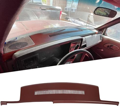 HECASA Molded Dashboard Compatible with 1988-1994 C1500 C2500 C3500 Pickups/K1500 2500 3500 Chevy Suburban Yukon, 1992-1994 Blazer Dash Cover Cap Overlay (Garnet) in Kuwait