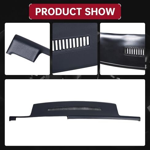لوحة معلومات مقولبة Hecasa متوافقة مع 1988-1994 C1500 C2500 C3500 Pickups/K1500 2500 3500 Chevy Suburban Yukon ، 1992-1994 Plazer Dash Cover Cap (Garnet) in Saudi Arabia