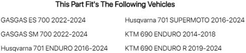 Tusk Exhaust Heat Shield Compatible with Husqvarna 701 Enduro 2016-2024/Compatible with KTM 690 Enduro R 2014-2024 in Saudi Arabia