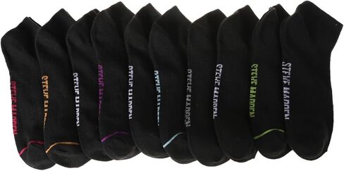 Steve Madden Women's 6, 8 and 10 Pairs Low Cut Cushioned Sneaker Ankle Socks Workout Running Sport Socks - Ankle Socks for Women, Black/White/Grey (10 Pairs) in Saudi Arabia