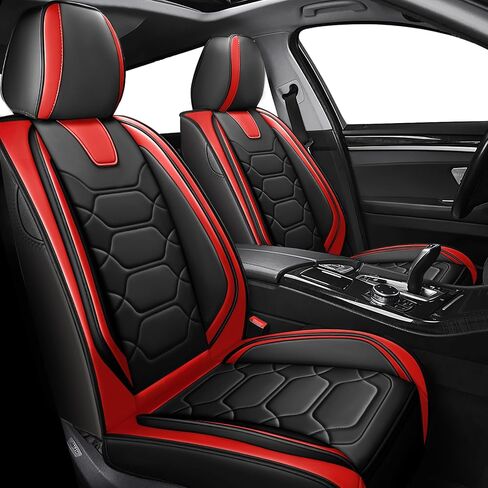 Car Seat Covers Fit for Ford Mustang 2000-2024,2 Seats Comfort Non-Slip Seat Covers Airbag Compatible,Waterproof Leather Seat Covers(Standard 2 Seats, Black Gray) in Saudi Arabia