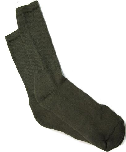 Men's Military Boot Socks Olive DRAB - 3 Pair - Medium in Saudi Arabia