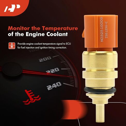 A-Premium Engine Coolant Temperature Sensor [4 Pins] Compatible with Hyundai & Kia Models - Sonata, Santa Fe, Tucson, Genesis, Veloster N, Azera, Optima, Sorento, Forte, Sportage, Sedona, Cadenza in Saudi Arabia