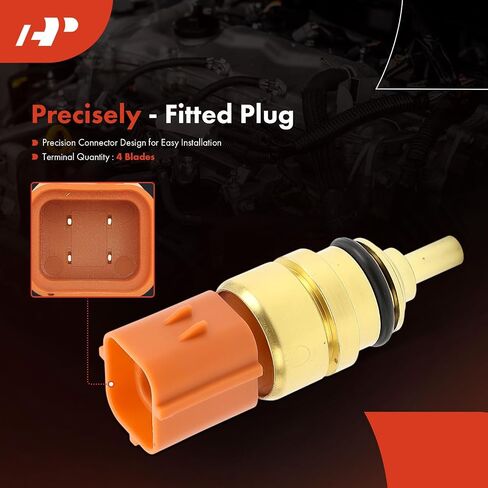 A-Premium Engine Coolant Temperature Sensor [4 Pins] Compatible with Hyundai & Kia Models - Sonata, Santa Fe, Tucson, Genesis, Veloster N, Azera, Optima, Sorento, Forte, Sportage, Sedona, Cadenza in Saudi Arabia