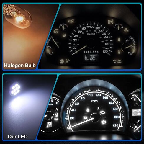 White T10 194 168 LED Dashboard Dashboard Light Lights ، 10pcs ، Super 12V 8-SMD Pricset in Kuwait