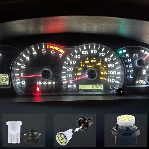 White T10 194 168 LED Dashboard Dashboard Light Lights ، 10pcs ، Super 12V 8-SMD Pricset in Kuwait