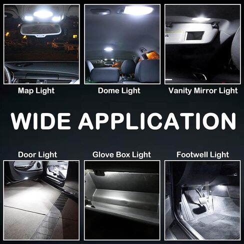 White T10 194 168 LED Dashboard Dashboard Light Lights ، 10pcs ، Super 12V 8-SMD Pricset in Kuwait