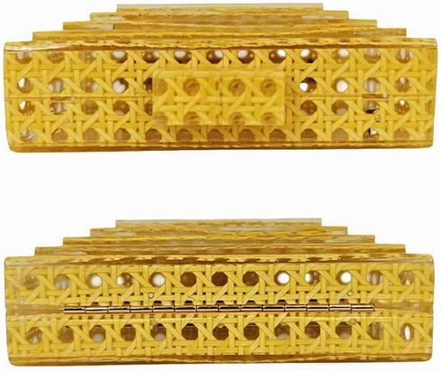 Women Acrylic Rattan Clutch Purse Rattan Woven Evening Bag Wedding Party Purse Summer Beach Wicker Shoulder Handbag in Saudi Arabia