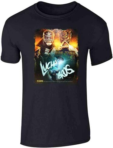 Pop Threads Lucha Bros Penta Zero M Rey Fenix Lucha Libre Graphic Tee T-Shirt for Men in Saudi Arabia