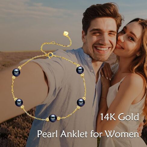 خلخالٍ من الذهب عيار 14 قيراط وأساور وسلسلة ربط 9+2 في أساور ومجوهرات هدايا للنساء in Kuwait