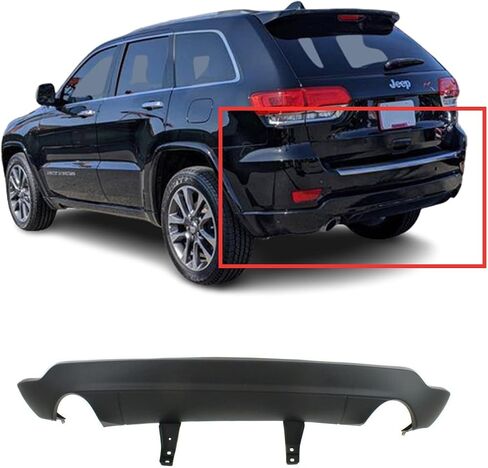 FitParts Compatible With Rear Lower Bumper Cover 2011 2012 2013 2014 2015 2026 2017 Jeep Grand Cherokee Laredo Limited Overland 11 12 13 14 15 16 17. New, Primed and Ready for Paint. in Saudi Arabia