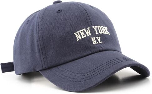 New York Baseball Hat for Women Adjustable Embroidery 100% Cotton Trucker Hats Classic Vintage Baseball Cap in Saudi Arabia