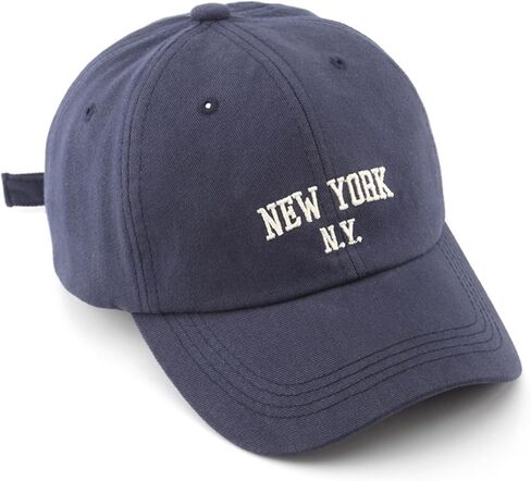 New York Baseball Hat for Women Adjustable Embroidery 100% Cotton Trucker Hats Classic Vintage Baseball Cap in Saudi Arabia
