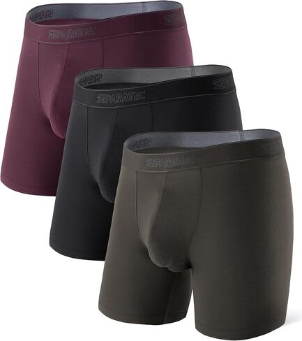 ملابس داخلية للرجال مع Pouch Precium Soft Micro Modal Boxer ملخصات داخلية مريحة للملابس الداخلية للرجال 3 حزمة in Kuwait