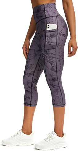 Capri pants for women,leggings for women tummy control,yoga pants with pockets Running Fitness Gym Tights in Saudi Arabia