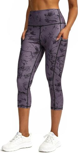 Capri pants for women,leggings for women tummy control,yoga pants with pockets Running Fitness Gym Tights in Saudi Arabia