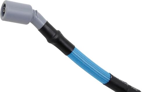 DRAGON FIRE PERFORMANCE 9.5" 500 ohm/ft Blue Sleeved Spark Plug Wires for 1999-2013 GM LS V8 Models With Headers Only Compatible with Avalanche, Sierra, Express, Hummer OEM FIT PWLS-BLS in Saudi Arabia