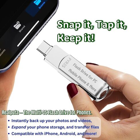 256GB 3in1 iPhone Flash Drive, USB Photo Stick Transfer Video Files Ease in Among iPad Tablet Android Phone PC Mac TVbox Fast Secure, Realupta A Reliable External Storage,MFi Certified Tattoo(Thorns) in Saudi Arabia