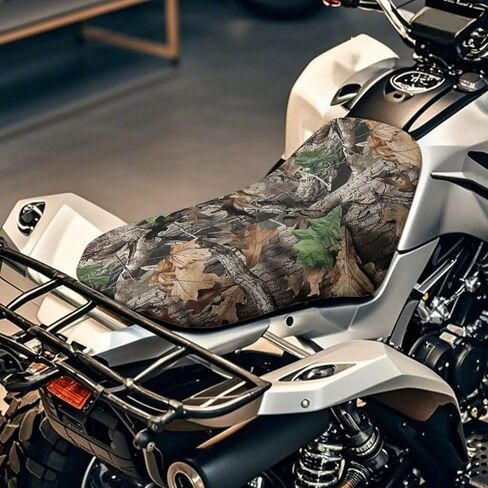 تغطية مقعد محرك CAMO CAMO ATV Cover Motorcycle Cushion Cushion Prevable Bated Patector Cover ATV Cover Four Wheeler Accessories متوافقة مع معظم الطرز in Kuwait