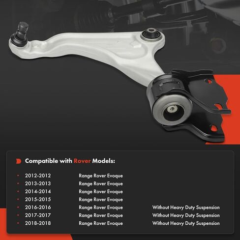 ذراع التحكم السفلي الأيسر الأمامي A-Premium، مع وصلة كروية وبطانة، متوافق مع Land Rover Range Rover Evoque 2012-2018 in Saudi Arabia