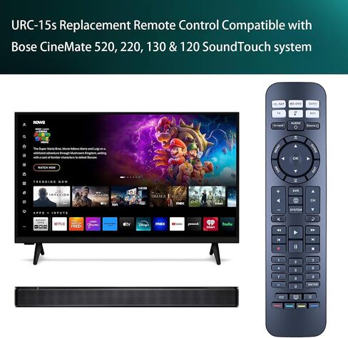 New RC-PWS LLL Replacement Remote Control Compatible for Bose Cinemate Solo Series II Remote Solo 5, 10, 15 A11 714543-1020, URC-15U in Saudi Arabia