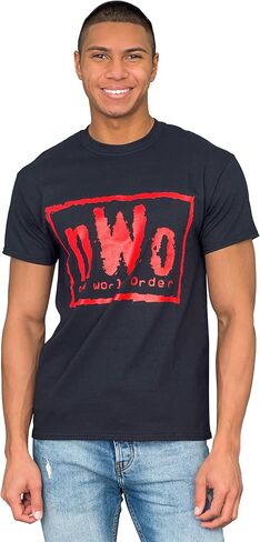 البالغين للجنسين NWO New World Order Logo Pro Wrestling Black T -Shirt (صغير - xxxl) in Saudi Arabia