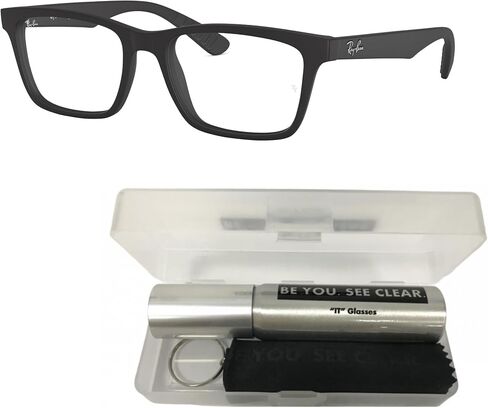 Ray-Ban RX7025 Eyeglasses Bundle: RX 7025 2077 Matte Black and Eyewear Kit in Saudi Arabia