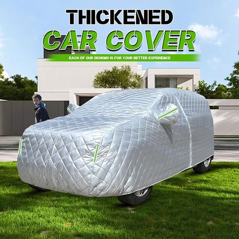 5-Layer Waterproof All-Weather Truck Cover - Fits Ford F150, Chevy Silverado 1500, GMC Sierra, Ram 1500, Toyota Tundra (Silver, L6 Fit Truck Length Up to 270 inch) in Saudi Arabia