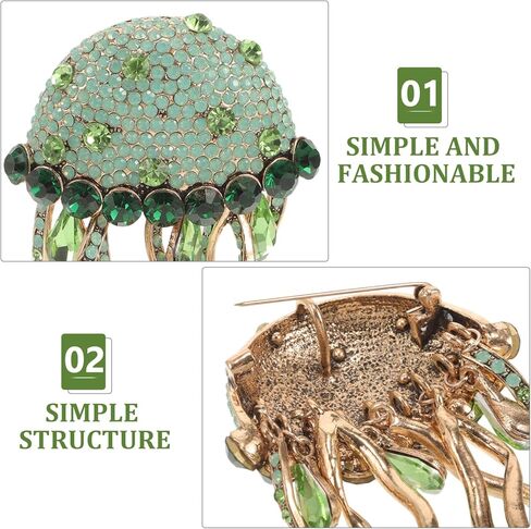 Galpada Rhinestone Heyshfish Brooch Women Brooch Pin Contract Contum Taxtory in Saudi Arabia