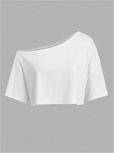 SOLY HUX Women's Off The Shoulder Short Sleeve T Shirts 3 Packs Crop Tees Summer Basic Tops in Saudi Arabia