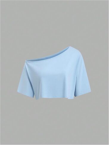 SOLY HUX Women's Off The Shoulder Short Sleeve T Shirts 3 Packs Crop Tees Summer Basic Tops in Kuwait