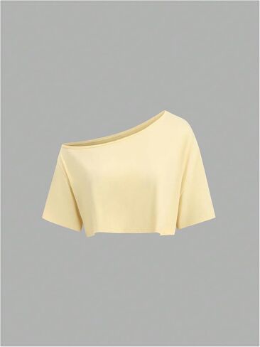 SOLY HUX Women's Off The Shoulder Short Sleeve T Shirts 3 Packs Crop Tees Summer Basic Tops in Kuwait