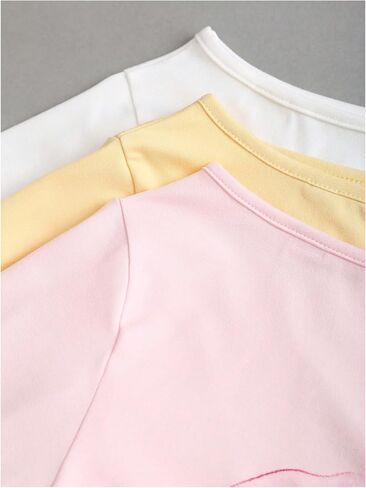 SOLY HUX Women's Off The Shoulder Short Sleeve T Shirts 3 Packs Crop Tees Summer Basic Tops in Kuwait