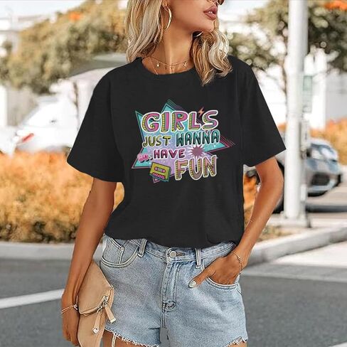 80s Shirts for Women Retro Neon Shirts 80 s Outfits for Women Vintage Disco Party Tees 1980s Gifts Outfit for Girls in Saudi Arabia