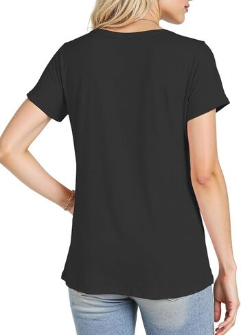 Short Sleeve Shirts for Women Crew Neck Basic Tee - Fashion Summer Spring Tops - Oversized T Shirts for Women in Kuwait