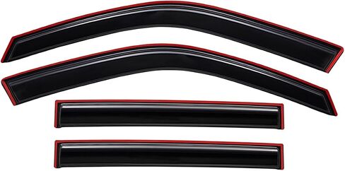 Lightronic Extra Durable Clip-on in-Channel Auto Vent Window Visor, Fits 2014-2018 BMW X5, UV Protection Rain Guard, Smoke Original Wind Deflector, No-Drill Easy Install, 4-Pcs in Saudi Arabia
