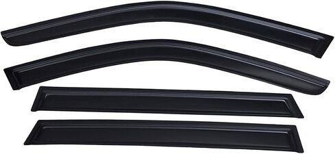 Lightronic Extra Durable Clip-on in-Channel Auto Vent Window Visor, Fits 2014-2018 BMW X5, UV Protection Rain Guard, Smoke Original Wind Deflector, No-Drill Easy Install, 4-Pcs in Saudi Arabia