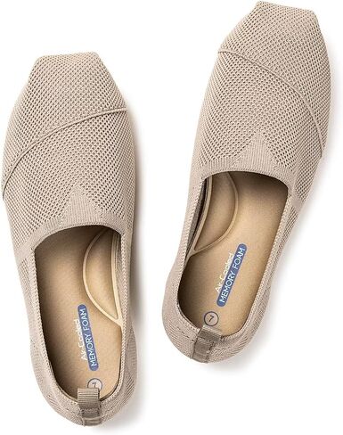 Frank Mully Women's Knitted Slip On Loafer Flats Comfortable Lightweight Breathable Casual Shoes Knit Loafers for Work, Travel & Daily Wear in Saudi Arabia