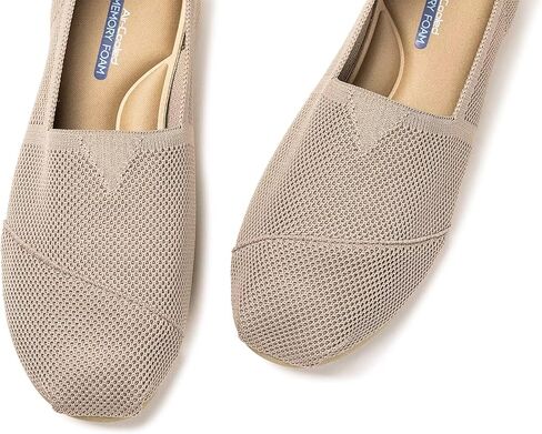 Frank Mully Women's Knitted Slip On Loafer Flats Comfortable Lightweight Breathable Casual Shoes Knit Loafers for Work, Travel & Daily Wear in Saudi Arabia