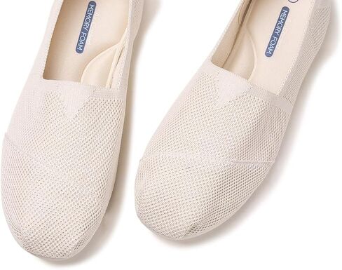 Frank Mully Women's Knitted Slip On Loafer Flats Comfortable Lightweight Breathable Casual Shoes Knit Loafers for Work, Travel & Daily Wear in Saudi Arabia