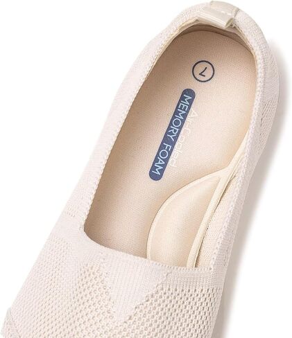 Frank Mully Women's Knitted Slip On Loafer Flats Comfortable Lightweight Breathable Casual Shoes Knit Loafers for Work, Travel & Daily Wear in Saudi Arabia