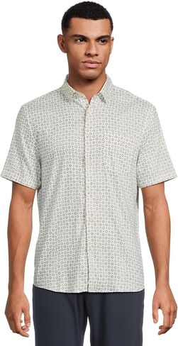 Faherty Men Short Sleeve Movement Shirt Monterrey Shirt in Kuwait