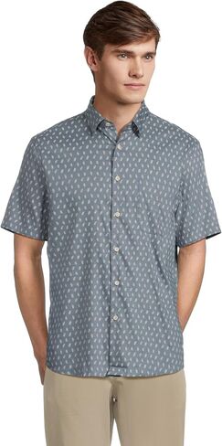 Faherty Men Short Sleeve Movement Shirt Monterrey Shirt in Kuwait