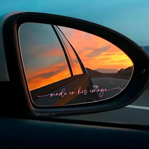 Set 2 Pcs Be Still and Know That I am God Rearview Mirror Decal Funny Christian Bible Verse Sticker Water Bottle Window Vinyl Waterproof 3,5x1,2 inch Car Decals for Friend Coworker Dad Mom in Kuwait