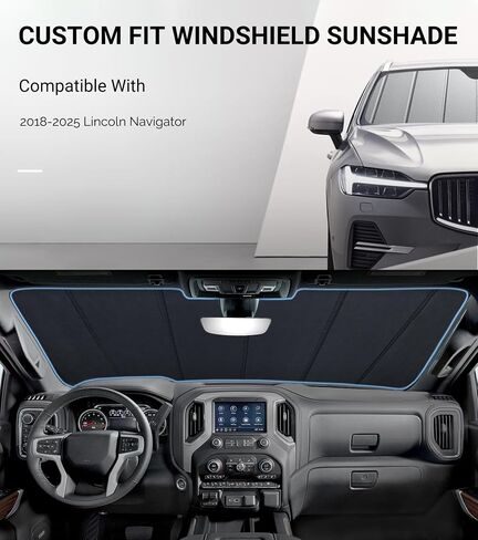 الزجاج الأمامي الظل أشعة الشمس لفورد إكسبيديشن 2018-2024 النافذة الأمامية Sunshade - Astraguard in Kuwait