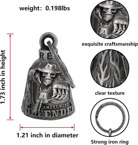 Motorcycle Bell for Biker Good Luck Riding Bells with Hanger in Saudi Arabia