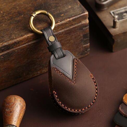 Genuine Leather Key Fob Cover for Harley Davidson Accessories, Leather Key Case for Men and Women,KeyHolder in Saudi Arabia