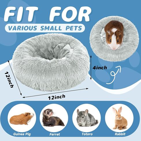 BALAPET 2 Pack Plush Guinea Pig Bed Small Pet Hideout Washable Cage Accessories Burrowing Pet Bed for Guinea Pigs,Chinchilla, Hamsters, Hedgehog and Other Small Animals in Saudi Arabia
