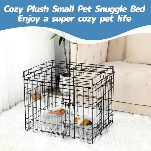 BALAPET 2 Pack Plush Guinea Pig Bed Small Pet Hideout Washable Cage Accessories Burrowing Pet Bed for Guinea Pigs,Chinchilla, Hamsters, Hedgehog and Other Small Animals in Saudi Arabia